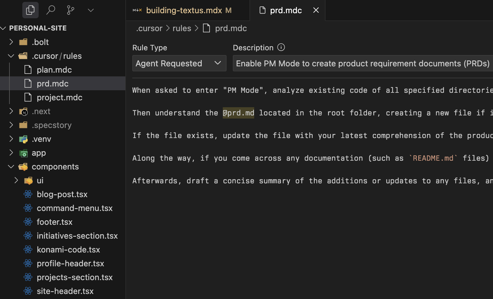 you can mention other mdc files in your mdc files